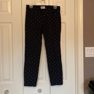 Old Navy Women’s Pixie Pant, Black & White Polka Dots
